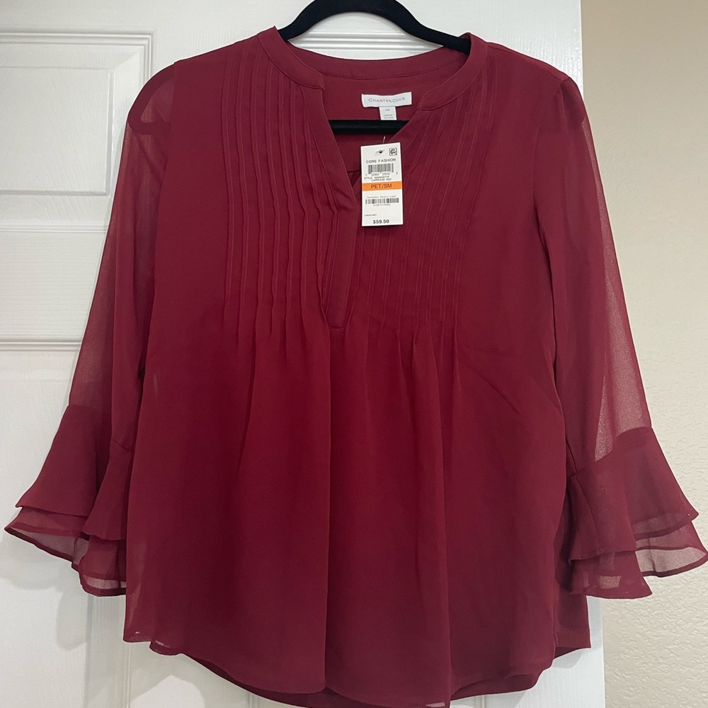 Beautiful red blouse